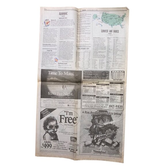 Disneyland Newspaper Seattle Times May 7, 1995 Sunday Kristin Jackson Reporter E - Picture 9 of 9